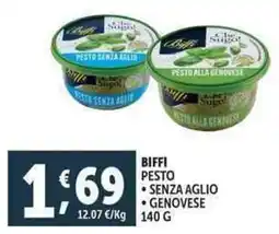 Deco Supermercati Biffi pesto senza aglio genovese offerta