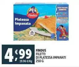 Deco Supermercati Findus filetti di platessa impanati offerta