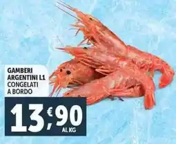 Deco Supermercati Gamberi argentini L1 congelati a bordo offerta