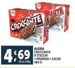 Deco Supermercati Algida croccante 8 stecchi amarena cacao offerta