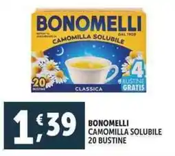 Deco Supermercati Bonomelli camomilla solubile 20 bustine offerta