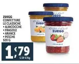 Deco Supermercati Zuegg confetture le classiche offerta