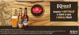 Italmark Kozel acquista 4 bottiglie e ricevi a casa offerta