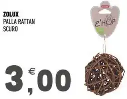 Ayoka Zolux palla rattan scuro offerta