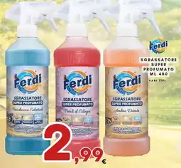 Ferdico Ferdi sgrassatore super profumato vari tipi offerta