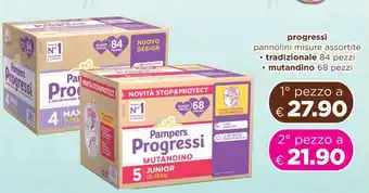 Acqua & Sapone Pampers Progressi offerta