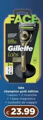Acqua & Sapone Gillette Labs Champion Gold Edition offerta