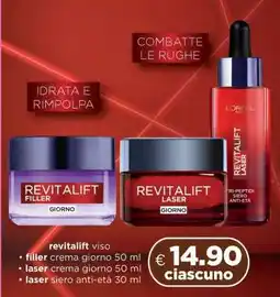 Acqua & Sapone Revitalift Viso Filler Crema Giorno offerta