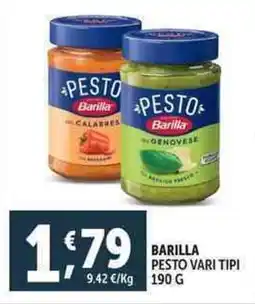 Deco Supermercati Barilla pesto offerta