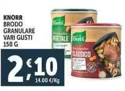 Deco Supermercati Knorr brodo granulare offerta