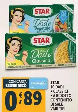Deco Supermercati Star 10 dadi offerta