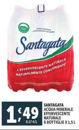 Deco Supermercati Santagata acqua minerale effervescente naturale bottiglie offerta
