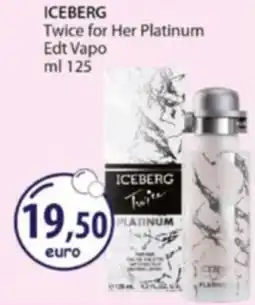Acqua & Sapone ICEBERG Twice for Her Platinum Edt Vapo offerta