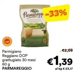 Unes Parmigiano Reggiano DOP grattugiato 30 mesi PARMAREGGIO offerta