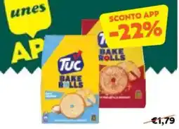 Unes Bake Rolls, Chips di Pane Sottile e Croccanti al Gusto Pizza TUC offerta