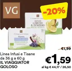Unes Linea Infusi e Tisane IL VIAGGIATOR GOLOSO offerta