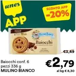 Unes Baiocchi conf. 6 pezzi MULINO BIANCO offerta