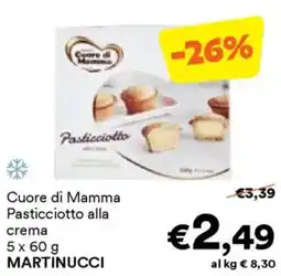 Unes Cuore di Mamma Pasticciotto alla crema MARTINUCCI offerta
