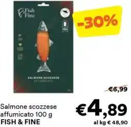 Unes Salmone scozzese affumicato FISH & FINE offerta