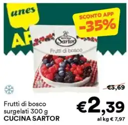 Unes Frutti di bosco surgelati CUCINA SARTOR offerta