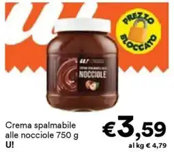 Unes Crema spalmabile alle nocciole U! offerta
