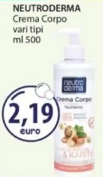 Acqua & Sapone NEUTRODERMA Crema Corpo offerta