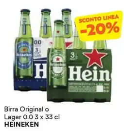 Unes Birra Original o Lager HEINEKEN offerta
