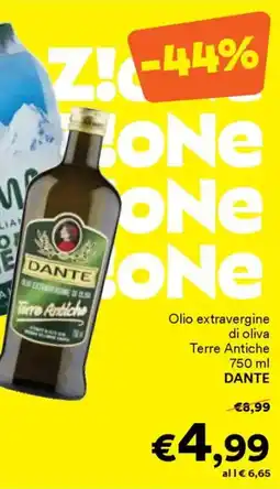 Unes Olio extravergine di oliva Terre Antiche DANTE offerta