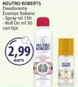 Acqua & Sapone NEUTRO ROBERTS Deodorante Essenze Italiane, Spray, Roll On offerta