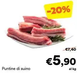 Unes Puntine di suino offerta