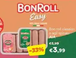 Unes Bon roll classico o agli spinaci AIA offerta