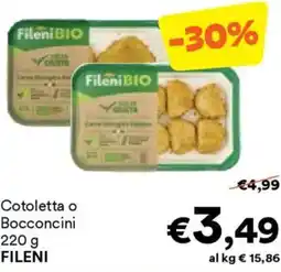 Unes Cotoletta o Bocconcini FILENI offerta