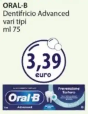 Acqua & Sapone ORAL-B Dentifricio Advanced offerta
