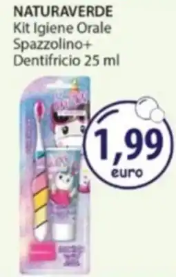 Acqua & Sapone NATURAVERDE Kit Igiene Orale Spazzolino+ Dentifricio offerta