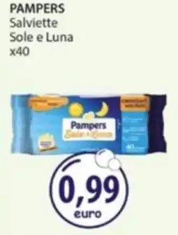 Acqua & Sapone PAMPERS Salviette Sole e Luna x40 offerta