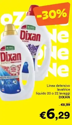 Unes Linea detersivo lavatrice liquido 20 o 22 lavaggi DIXAN DIXAN offerta