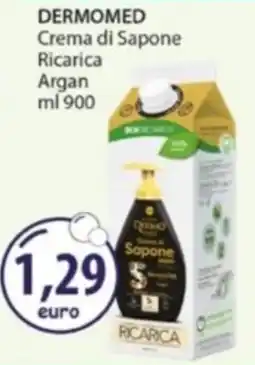 Acqua & Sapone DERMOMED Crema di Sapone Ricarica Argan offerta