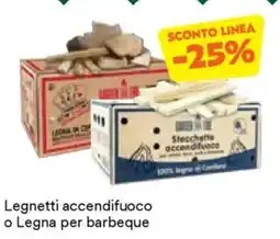 Unes Legnetti accendifuoco o Legna per barbeque offerta