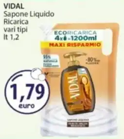 Acqua & Sapone VIDAL Sapone Liquido Ricarica offerta
