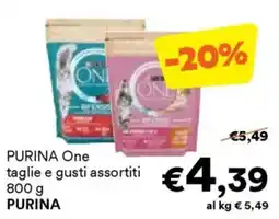 Unes PURINA One taglie e PURINA offerta