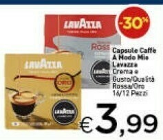 Crai Lavazza capsule caffe a modo mio crema e gusto offerta