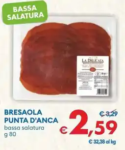 MD Discount Bresaola punta d'anca bassa salatura offerta