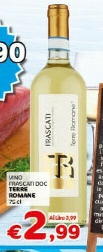 Crai Terre romane vino frascati doc offerta