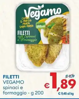 MD Discount Filetti VEGAMO spinaci e formaggio offerta