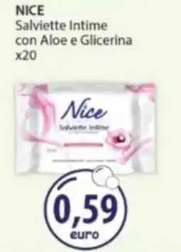 Acqua & Sapone NICE Salviette Intime con Aloe e Glicerina x20 offerta