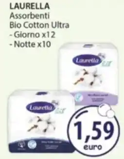 Acqua & Sapone LAURELLA Assorbenti Bio Cotton Ultra, Giorno x12, Notte x10 offerta
