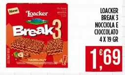 Euroesse Loacker break 3 nocciola e cioccolato offerta