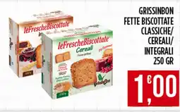 Euroesse Grissinbon fette biscottate classiche/ cereali/ integrali offerta