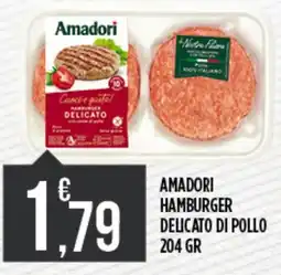 Euroesse Amadori hamburger delicato di pollo offerta