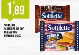 Euroesse Sottilette scamorza / burger con cheddar offerta